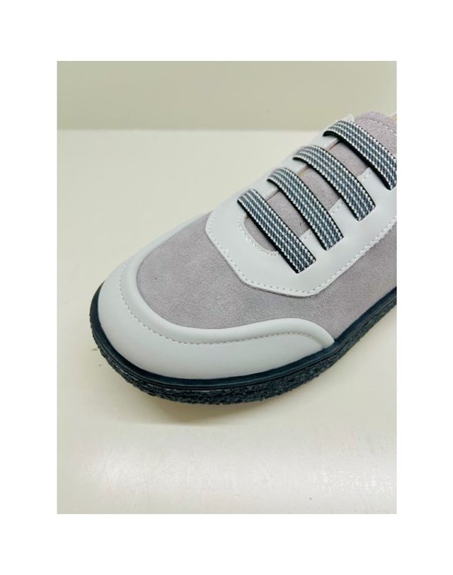 고세제화 [갤러리아] 고세 데일리 여성 스판밴딩 클래식 스니커즈 GZP4F008 연회색 3cm 착용컷