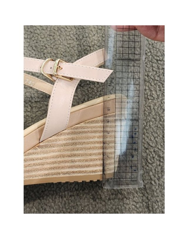 고세제화 [갤러리아] [센터시티] 고세 프리미엄 7CM 데일리 웨지힐 샌들 GDS5S039 블랙 착용컷