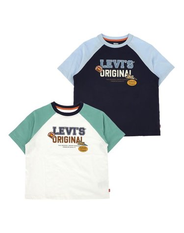 [갤러리아] 세일(리바이스키즈)LVC 라글란 로고 반팔티(V262TS383P)