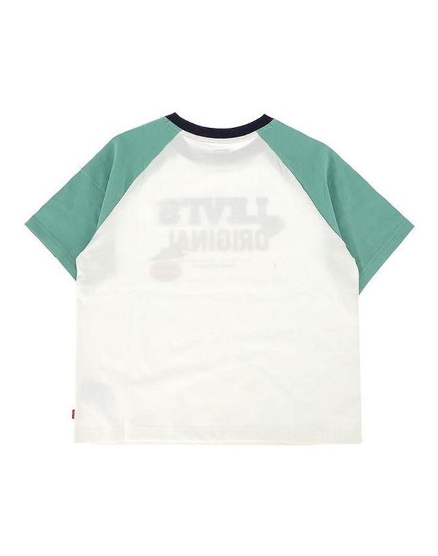 리바이스 [갤러리아] 세일(리바이스키즈)LVC 라글란 로고 반팔티(V262TS383P) 착용컷