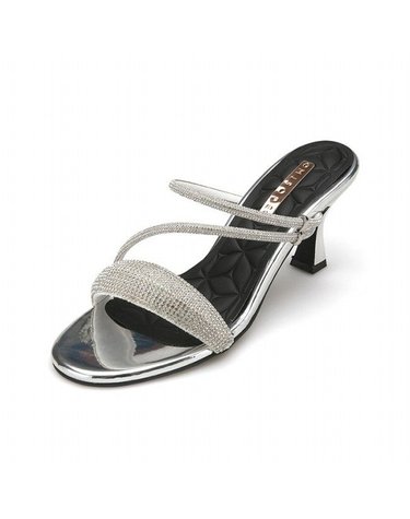 [갤러리아] 여성 핫픽스 스트랩 샌들&뮬 (7CM) 012324016 C-SILVER