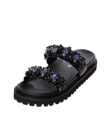 [갤러리아] 여성 비즈장식 슬리퍼 (4CM) 012423009 C-2B