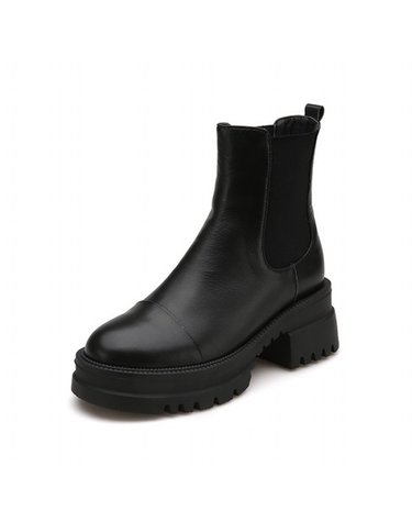 [갤러리아] 여성 와이드창 첼시부츠 (6CM) 012146701 C-2B