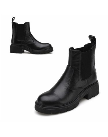 [갤러리아] 여성 소가죽 청키 첼시 앵클 부츠 (5CM) 012446710 C-1B