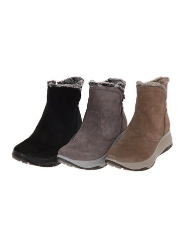 [갤러리아] 여성 컴포트 퍼 앵클부츠 (3CM) 012446002 C-3B
