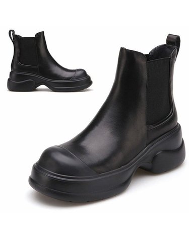 [갤러리아] 여성 소가죽 첼시 앵클 부츠 (6CM) 012346035 C-1B012346035 C-1