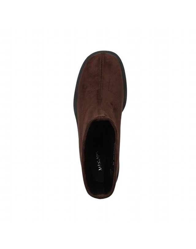 미소페 [갤러리아] 여성 스웨이드 스판 앵클부츠 (6.5CM) 012446708 C-2BR 착용컷