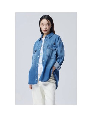 [갤러리아] [26S/S] 퍼피 자수 데님 블라우스 BABL91611
