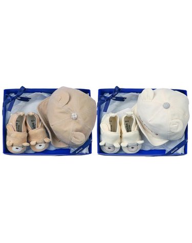 [갤러리아] (압소바출산,태교,백일,보행기신발)콩콩미니슈즈+마이베어볼캡세트(A2C-31704SET)
