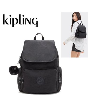 [갤러리아] 키플링 여행 데일리 백팩 스몰백 블랙 시티집 미니 KQABA07 BK/N