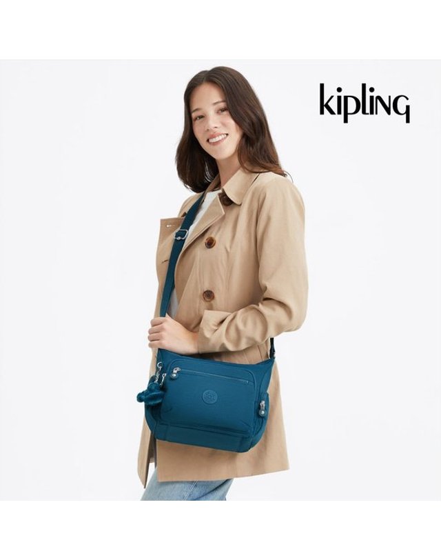 키플링 [갤러리아] 키플링 크로스백 7L 여행용크로스백 스몰크로스백 가비S 네이비틸 KQCBS12 NVTL 착용컷