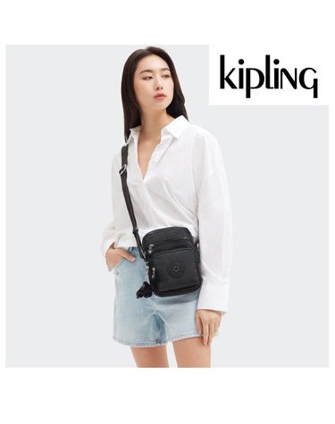 [갤러리아] Kipling 키플링 길이조절이 쉽고편한 크로스백 핸드폰가방 건 KOCBS30 BK/N