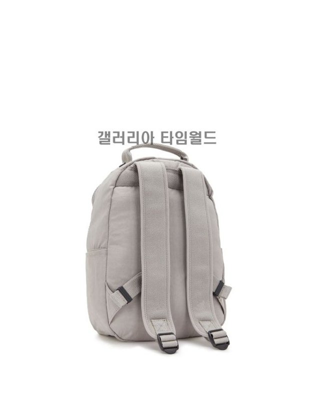 키플링 [갤러리아] 키플링 14리터 백팩 여행가방 서울 스몰 세련 그레이 KPABA30 GRGR 착용컷