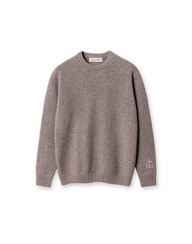 [갤러리아] 킨록 F/W 셰틀랜드 울 앵커 니트 그레이베이지 (TLKW02)