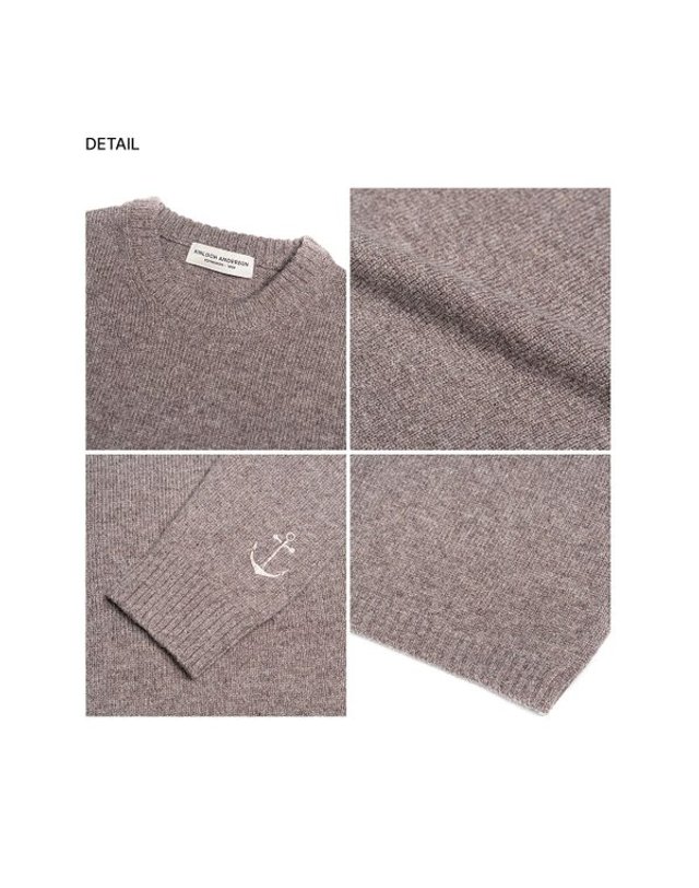 킨록 [갤러리아] 킨록 F/W 셰틀랜드 울 앵커 니트 그레이베이지 (TLKW02) 착용컷