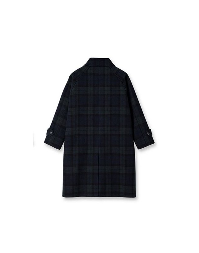 킨록 [갤러리아] 킨록 F/W 블랙와치 발마칸 코트 그린 (TLKO10) 착용컷