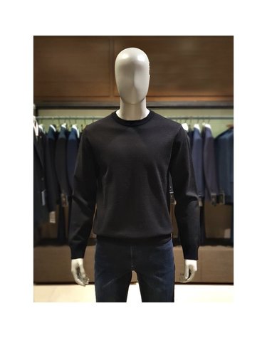 [갤러리아] 킨록 F/W 레귤러핏 기본 라운드 니트 블랙