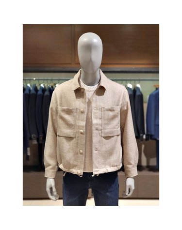 [갤러리아] 킨록 S/S 세미오버핏 크롭 조직감 셔켓 (THJ41)