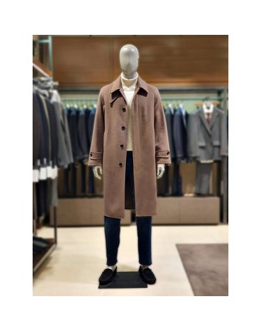 [갤러리아] 킨록 F/W 세미오버핏 핸드메이드 발마칸 코트 브라운 TIO16