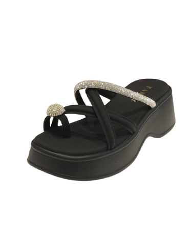 [갤러리아] 탠디 여성 슬리퍼 (6CM) J1593 BLACK