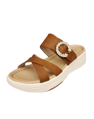 [갤러리아] 여성 캐주얼 샌들 (굽 4CM) J1598V_BROWN