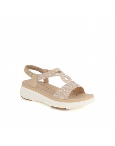 [갤러리아] 여성 캐주얼 샌들 (굽 4CM) J1592V_BEIGE