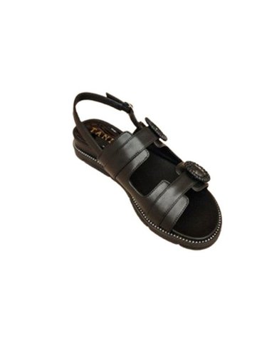[갤러리아] 여성 캐주얼 샌들 (굽 4CM) J1599_BLACK