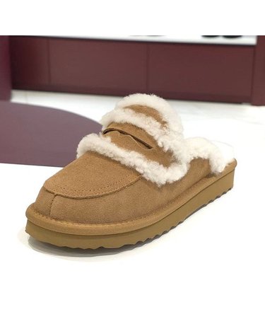 [갤러리아] 탠디 여성 리얼양모 슬리퍼 (3CM) G25446 CAMEL