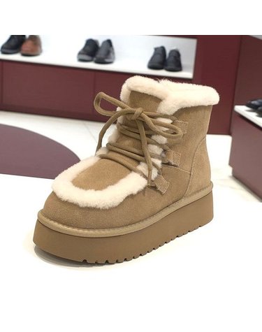 [갤러리아] 탠디 여성 퍼 앵클부츠 (4CM) G25447 BEIGE