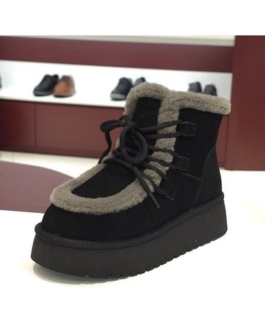 [갤러리아] 탠디 여성 퍼 앵클부츠(4CM) G25447 BLACK