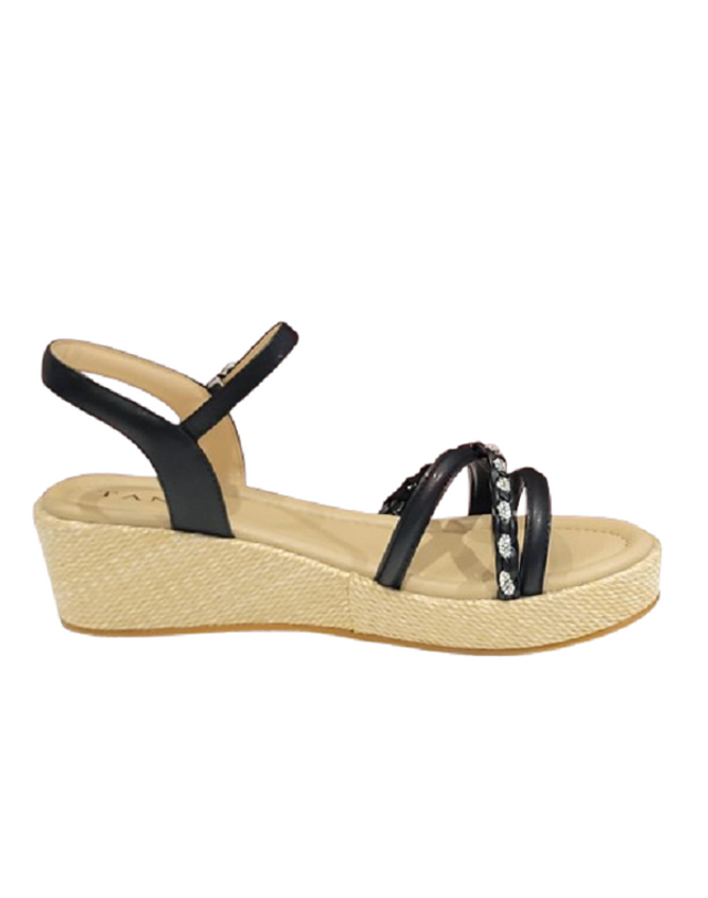탠디 [갤러리아] 탠디 여성 샌들 (5.5CM) J1594 BLACK 착용컷