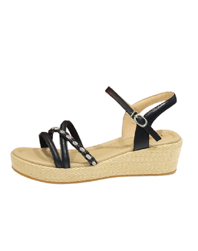 탠디 [갤러리아] 탠디 여성 샌들 (5.5CM) J1594 BLACK 착용컷
