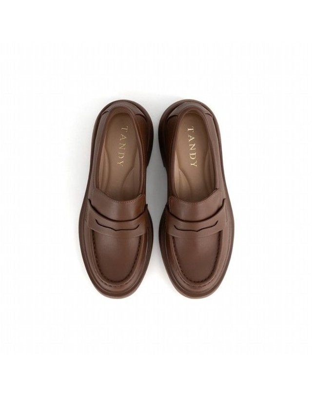 탠디 [갤러리아] 여성 청키 로퍼 (굽 5CM) G25401_BROWN 착용컷