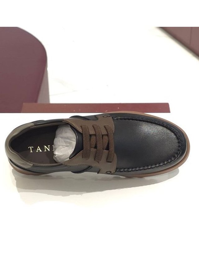 탠디 [갤러리아] 탠디 남성 보트화 (3CM) Q19149 BLACK 착용컷