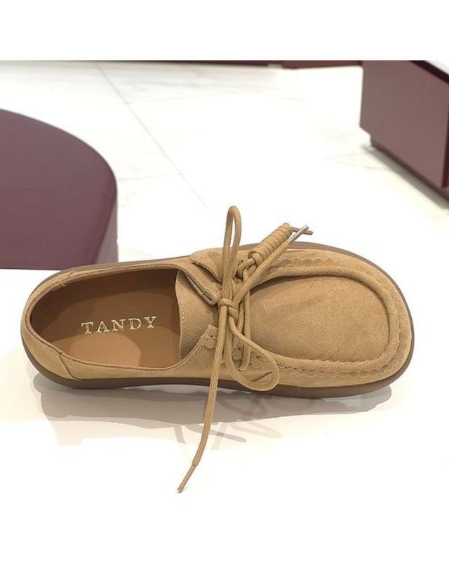 탠디 [갤러리아] 탠디 여성 모카신 (2CM) G25445 CAMEL 착용컷