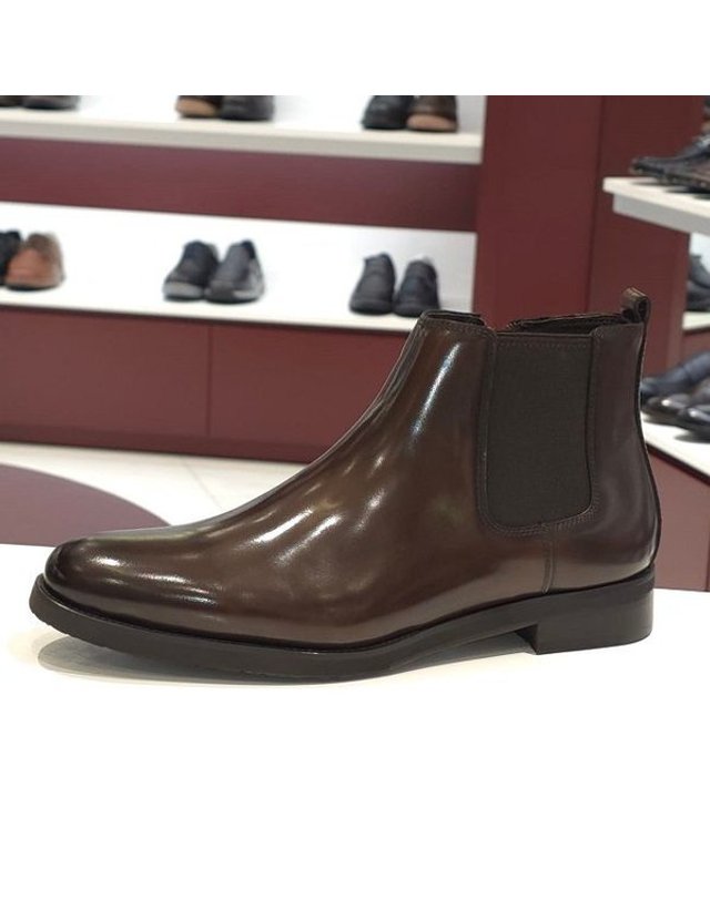 탠디 [갤러리아] 탠디 남성 첼시부츠 (3.5CM) Q19166 BROWN 착용컷