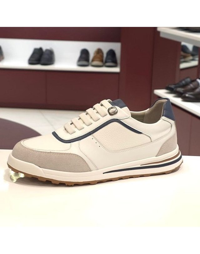 탠디 [갤러리아] 탠디 남성 스니커즈 (4CM) H25006V IVORY 착용컷