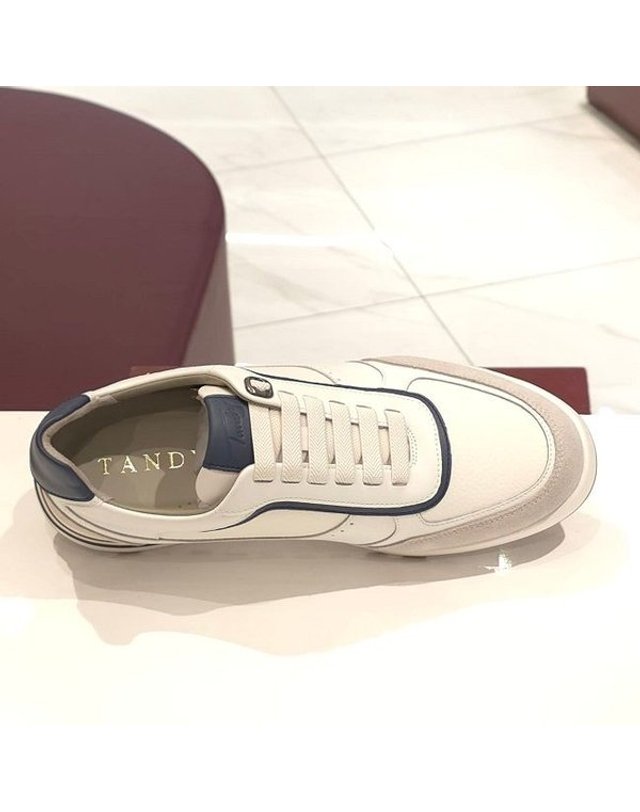 탠디 [갤러리아] 탠디 남성 스니커즈 (4CM) H25006V IVORY 착용컷