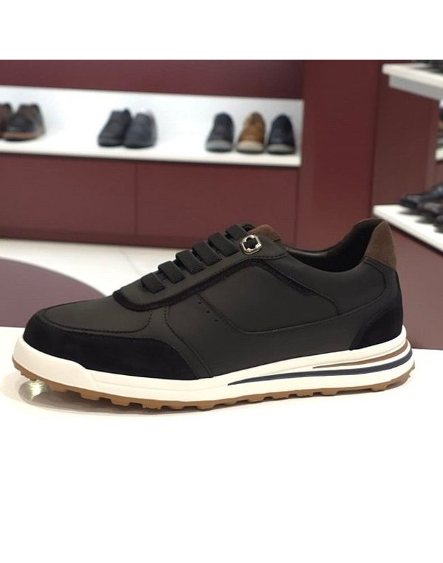 탠디 [갤러리아] 탠디 남성 스니커즈 (4CM) H25006 BLACK 착용컷