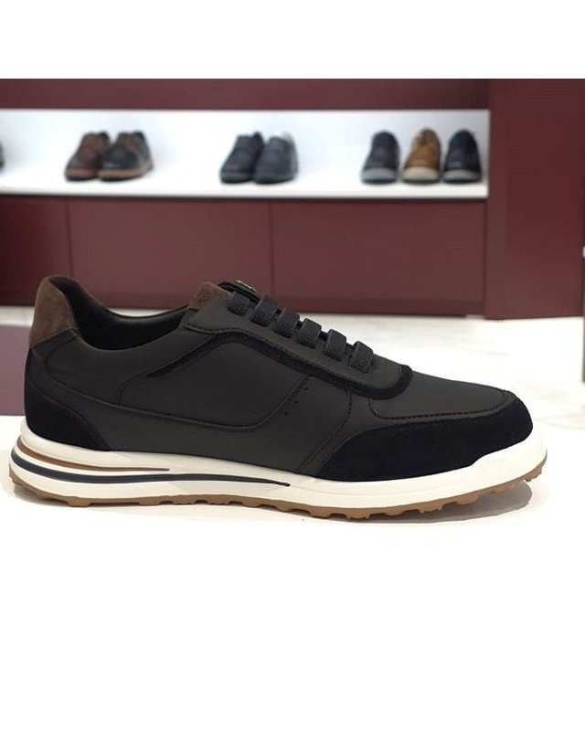 탠디 [갤러리아] 탠디 남성 스니커즈 (4CM) H25006 BLACK 착용컷