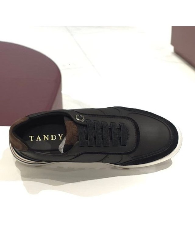 탠디 [갤러리아] 탠디 남성 스니커즈 (4CM) H25006 BLACK 착용컷