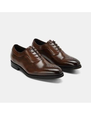 [갤러리아] 남성 소가죽 로퍼 (굽 3CM) Q26012_BROWN