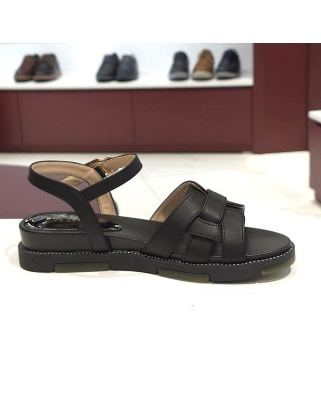 탠디 [갤러리아] 탠디 여성 스트랩샌들 (3.5CM) J1548W BLACK 착용컷
