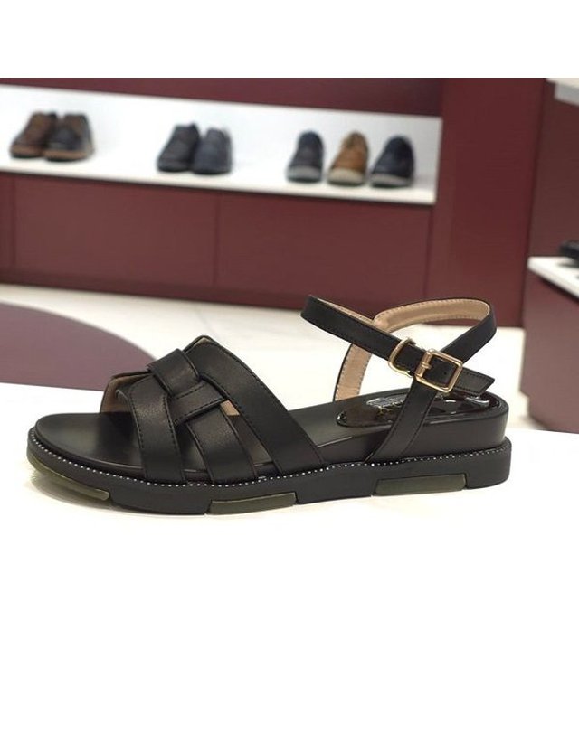 탠디 [갤러리아] 탠디 여성 스트랩샌들 (3.5CM) J1548W BLACK 착용컷