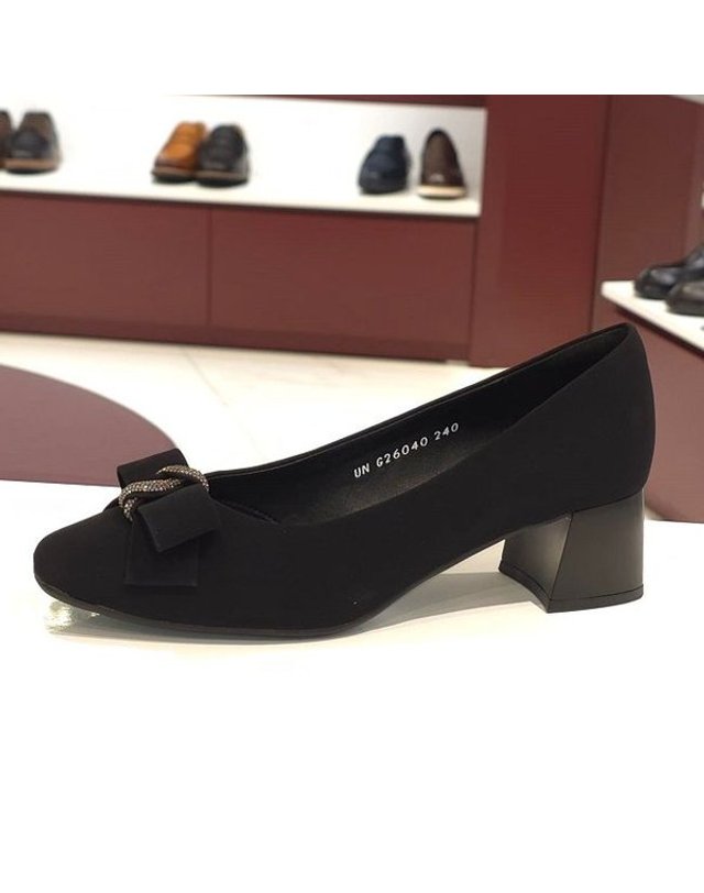 탠디 [갤러리아] 탠디 여성 미들힐 펌프스 (5CM) G26040 BLACK 착용컷