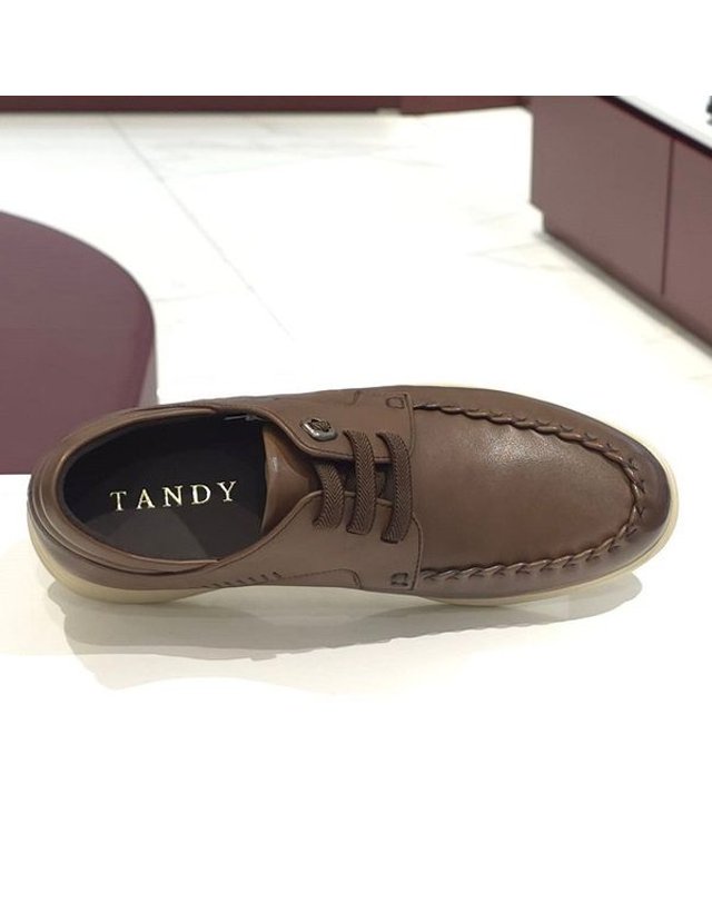 탠디 [갤러리아] 탠디 남성 보트화 (3CM) Q19177 BROWN 착용컷