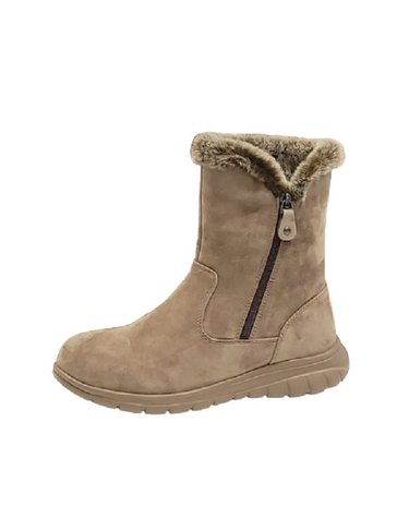 [갤러리아] 여성 앵클 퍼부츠 (굽 4CM) J1559V_BEIGE