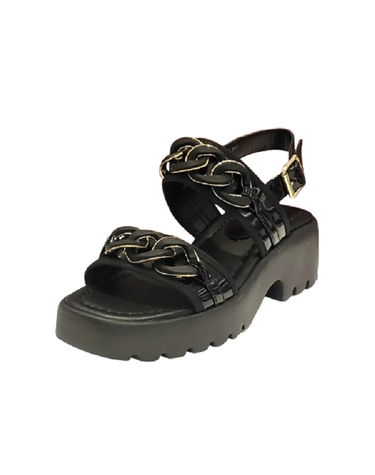[갤러리아] 탠디 여성 키높이 스트랩샌들 (6CM) G25012 BLACK