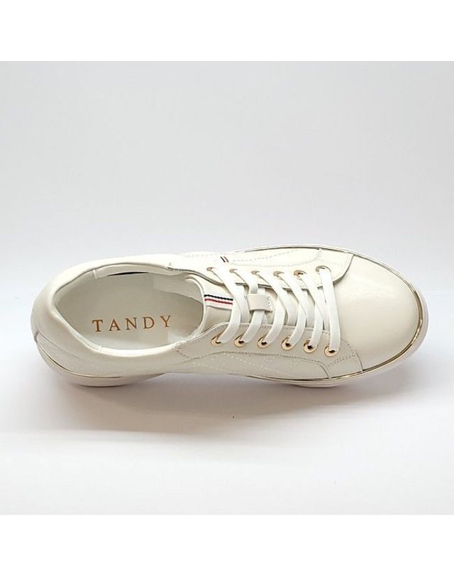 탠디 [갤러리아] 탠디 여성 스니커즈 (4CM) J1528V IVORY 착용컷