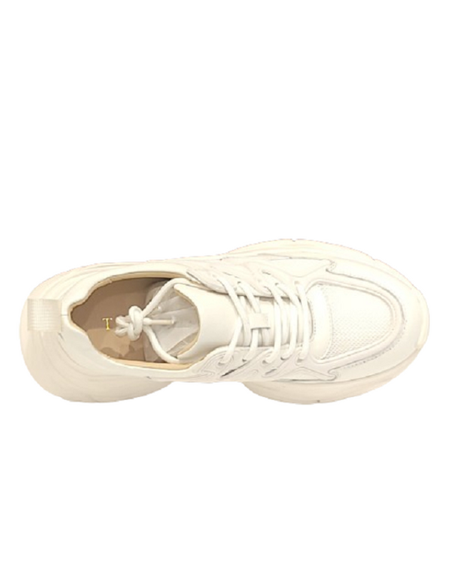 탠디 [갤러리아] 탠디 여성 키높이 스니커즈 (5.5CM) J1564V WHITE 착용컷